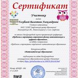 Сертификат участника